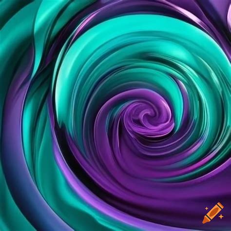 Harmonious blend of purple and teal colors