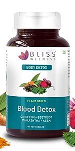 Bliss Welness Lung Detox,Curcumin Stinging Nettle Arjuna Vasaka ...
