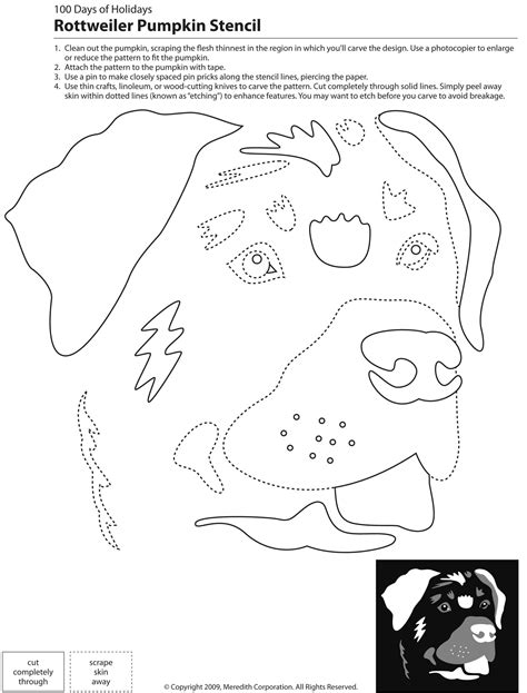 Printable Dog Pumpkin Carving Patterns