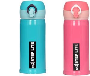 Step-Lite Hot & cod thermos vaccum flask for kids school office use 350 ...