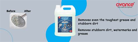 Avance Powerful Limescale remover (Steel Tap & Shower Cleaner) - 5Litre ...