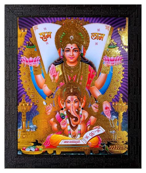 Shree Handicraft Poster of Shree Laxmi MATA Vaibhav laxmi Painting ...
