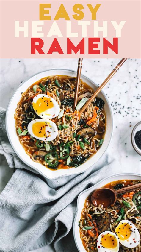 Easy Homemade Healthy Ramen | Recipe | Healthy ramen, Healthy soup ...