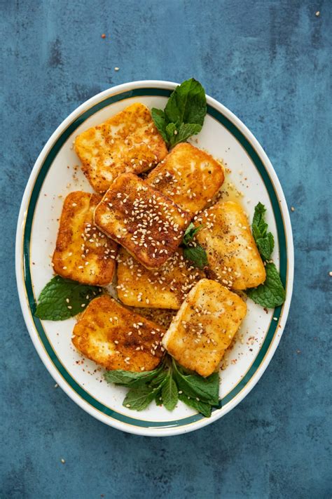 Fried Halloumi with Honey • Unicorns in the Kitchen