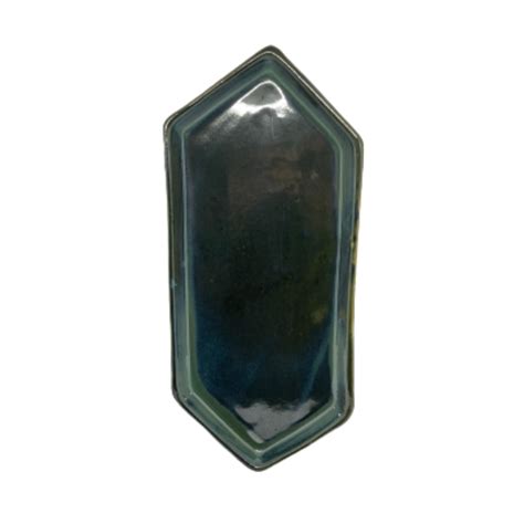 POKe PLATTER HEXAGONAL SHAPED-DARK GREEN | Liyak