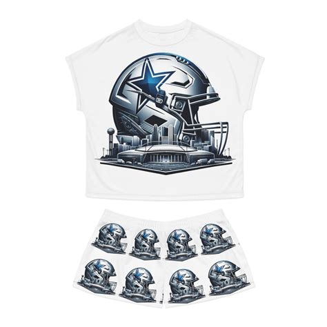 Dallas Cowboys Women's Short Pajama Set - Etsy