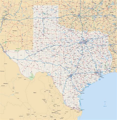 Texas Highway Map