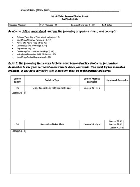 Image result for Algebra 2 Chapter 1 Test Study Guide