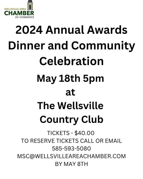 Wellsville Regional News (dot) com: Wellsville Chamber news- annual awards