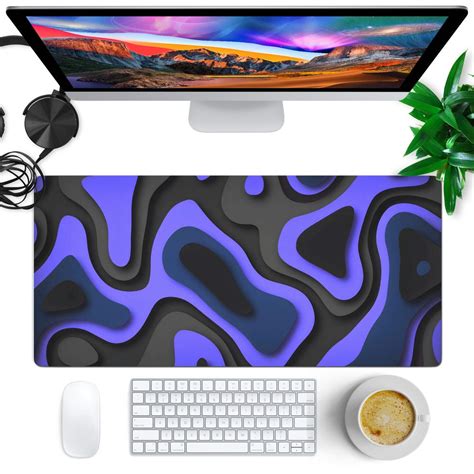 Optimize Your Gaming Experience with Purple Tides Anti-Slip Desk Mat ...