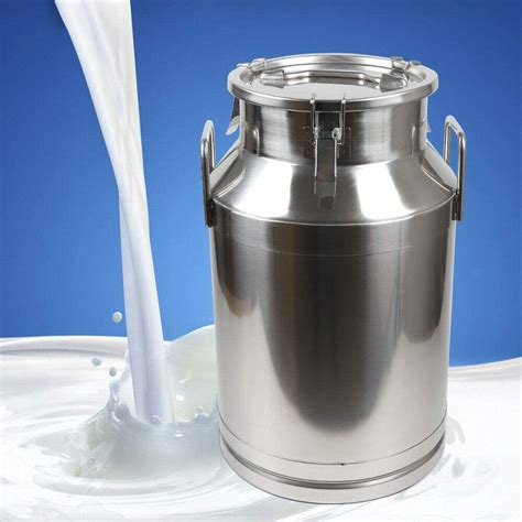 TFCFL 10.57 Gallon Stainless Steel Milk Can with Sealed India | Ubuy
