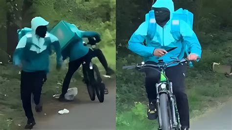 Deliveroo driver's viral knife video sparks safety fears; netizens cry ...