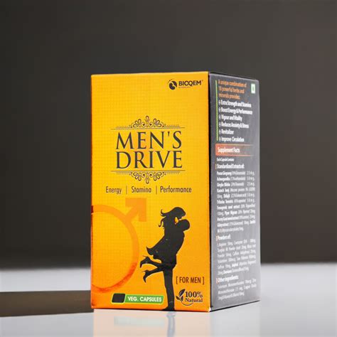 Bioqem Pharma Men’s Drive 10 Capsules – Plant-Based Men’s Supplement ...