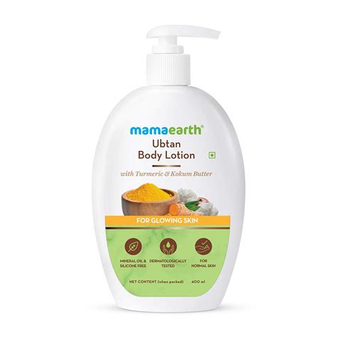 Buy Mamaearth Ubtan Body Lotion for Men and Women for Dry Skin with ...