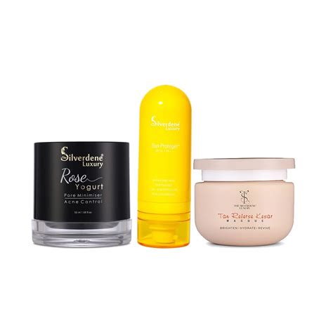 Rose Yogurt + Tan Reversal Kesar Masque + Sun Proteger – The Silverdene ...