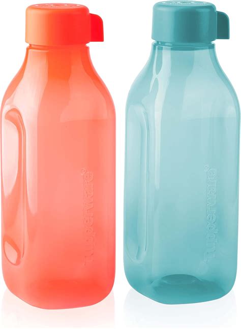 Tupperware. Plastic 2 litres eco bottle set of 2 pc, Multicolor ...