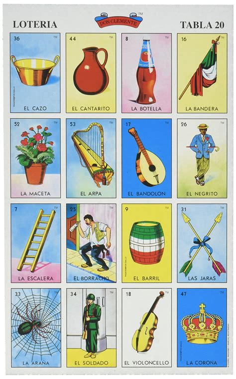 Free Printable Loteria Mexicana Cartas - Printable Word Searches