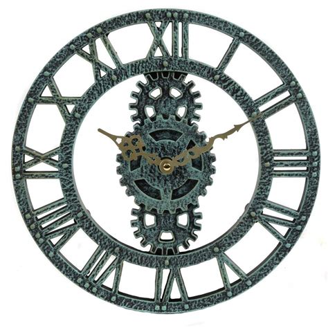 Buy Lily's Home Hanging Wall Clock, Steampunk Gear and Cog Design ...