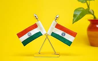Indian Cross Table Flags Small : Amazon.in: Garden & Outdoors