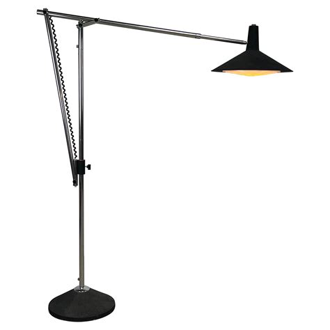 Modernist Ron Rezek Style Black Articulating Floor Lamp For Sale at ...