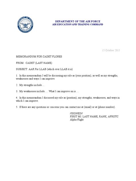 Image result for AAR Format Example