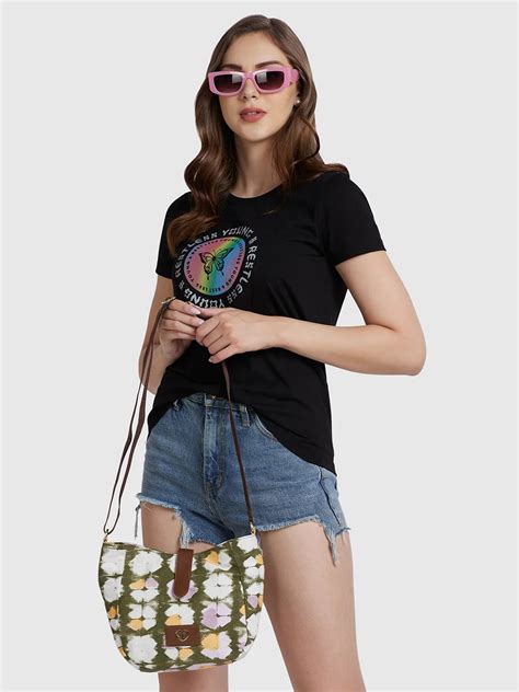 Buy Caprese Enora Crossbody Medium Olive @ Rs.899 | Caprese Bags