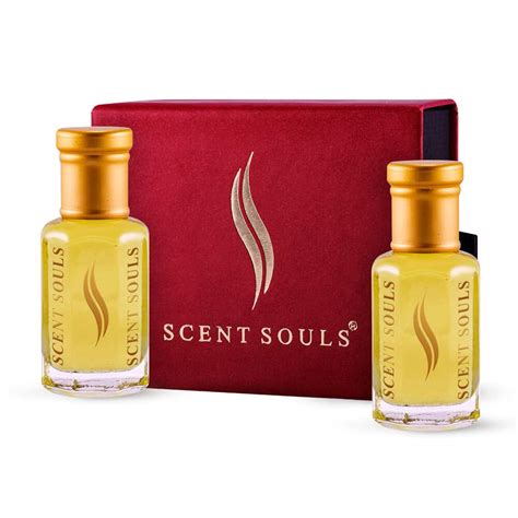 Scent Souls Mysore Sandal & Gold Sandal Long Lasting Attar Fragrance ...