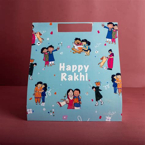 Blue Happy Rakhi Hamper Carry Bag (Limited Edition) Price per pc: Rs ...