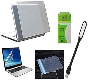 BOTANIX Combo Transparent 5 IN 1 Kit for 15.6 inch Laptop Skins ...