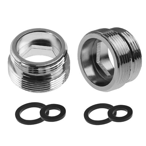 2pcs Metal Faucet Adaptor, 22mm Male Thread to 16mm Male Thread Brass ...
