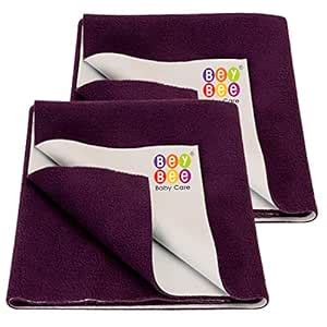 Buy Bey Bee Cotton Dry Sheet for Adults and Elderly Patients (Plum, 100 ...
