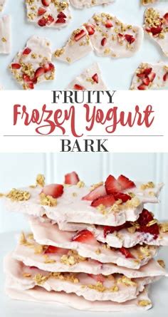 Frozen Yogurt Fruit Bark Mini Chef Mondays Recipe Whole Milk Yogurt ...