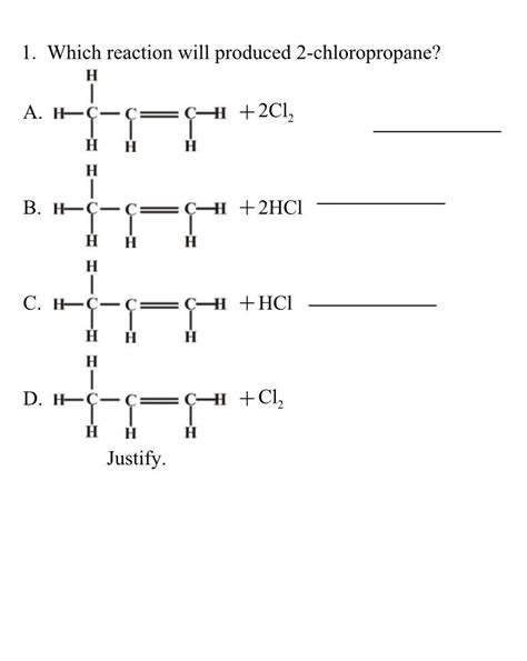 Which reaction will produced 2-chloropropane? - Brainly.in
