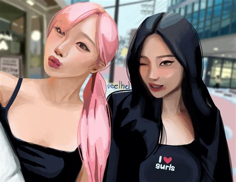 aespa Giselle and Ningning (NINGNING IS THE MAKNAE 💜). Ukrainian artist ...