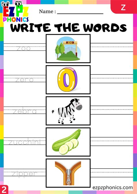 Letter Z Phonics