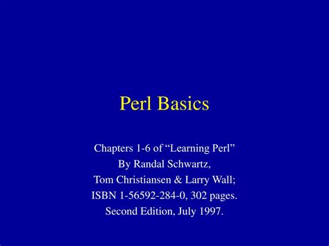 Perl Programming Language Basics 的图像结果