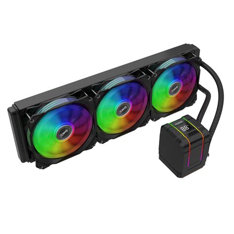 ALSEYE M360 Plus CPU Liquid Cooler, Temperature Display ARGB AIO CPU ...