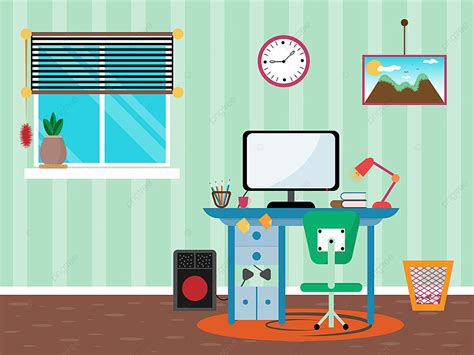 Computer Room Cartoon Background 的图像结果