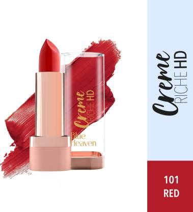 BLUE HEAVEN Crème Rich HD Lipstick Red(101) - Price in India, Buy BLUE ...