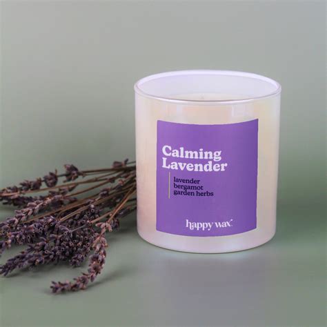 Calming Lavender Single Wick Candle - Happy Wax®