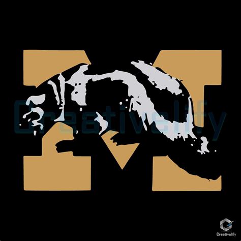 Michigan Wolverines Logo Mascot Svg - CreativeLify