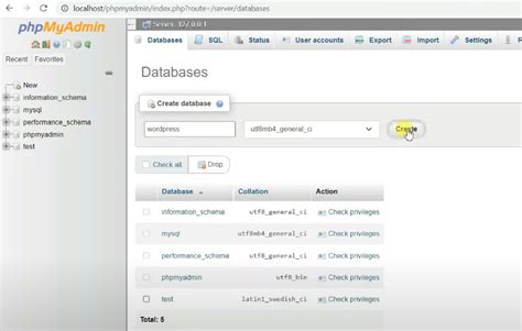 Local Database WordPress 的图像结果