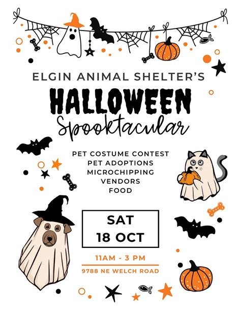 Elgin Animal Shelter’s Halloween Spooktacular, 9788 NE Welch Road ...