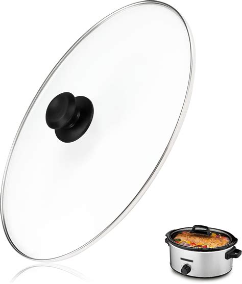 Oval Glass Lid 6 Quart Fit for Hamilton Beach 6qt Slow Cooker 33665G ...