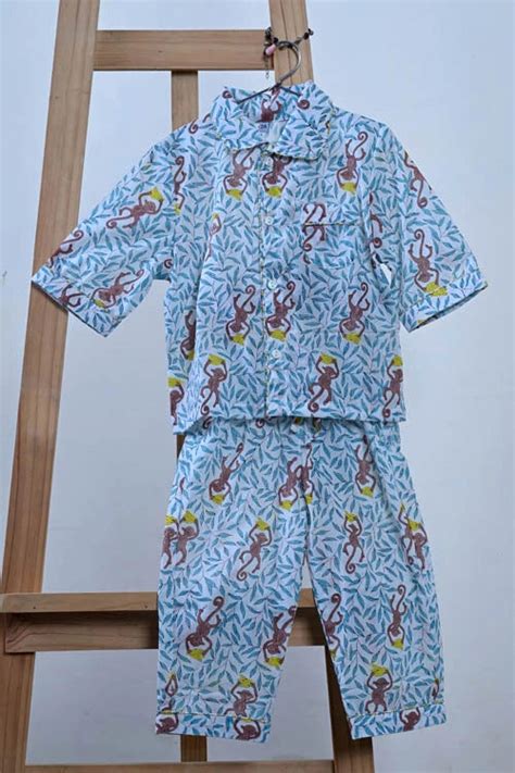 Poddar Exports Monkey Kids Cotton Night Suit Set – Okhaistore