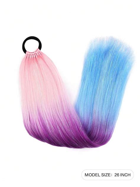 Extension de queue de cheval avec attache de cheveux, extension de ...