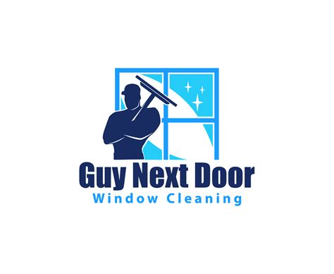 Guy Next Door Window Cleaning Logo Design