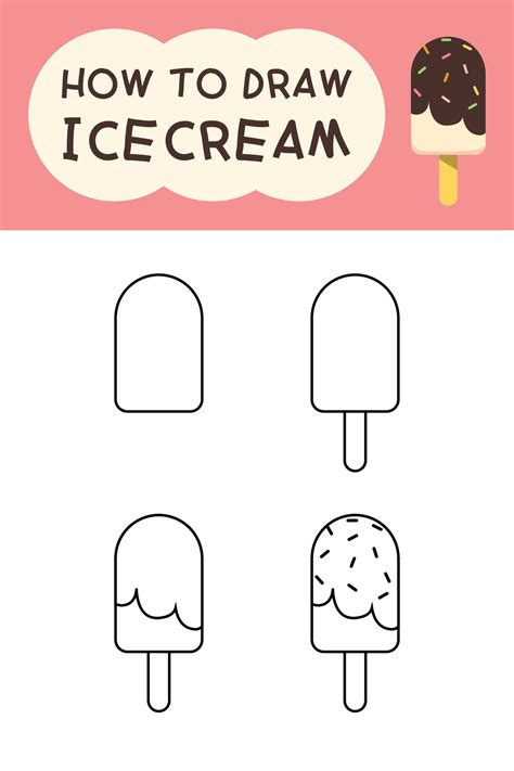 How To Draw Ice Cream Easy Step By Step at Pearl Brandon blog