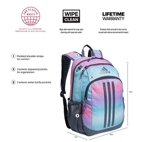 Buy adidas Kids-Boy's/Girl's Young Creator Backpack, Gradient Rose Tone ...