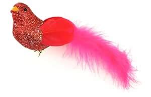 Touch of Nature 1-Piece Fancy Glitter Bird Assortment on Clip for Arts ...